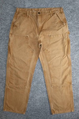 Carhartt B136 DKB Double Knee Carpenter Pants 38x32 Brown Work
