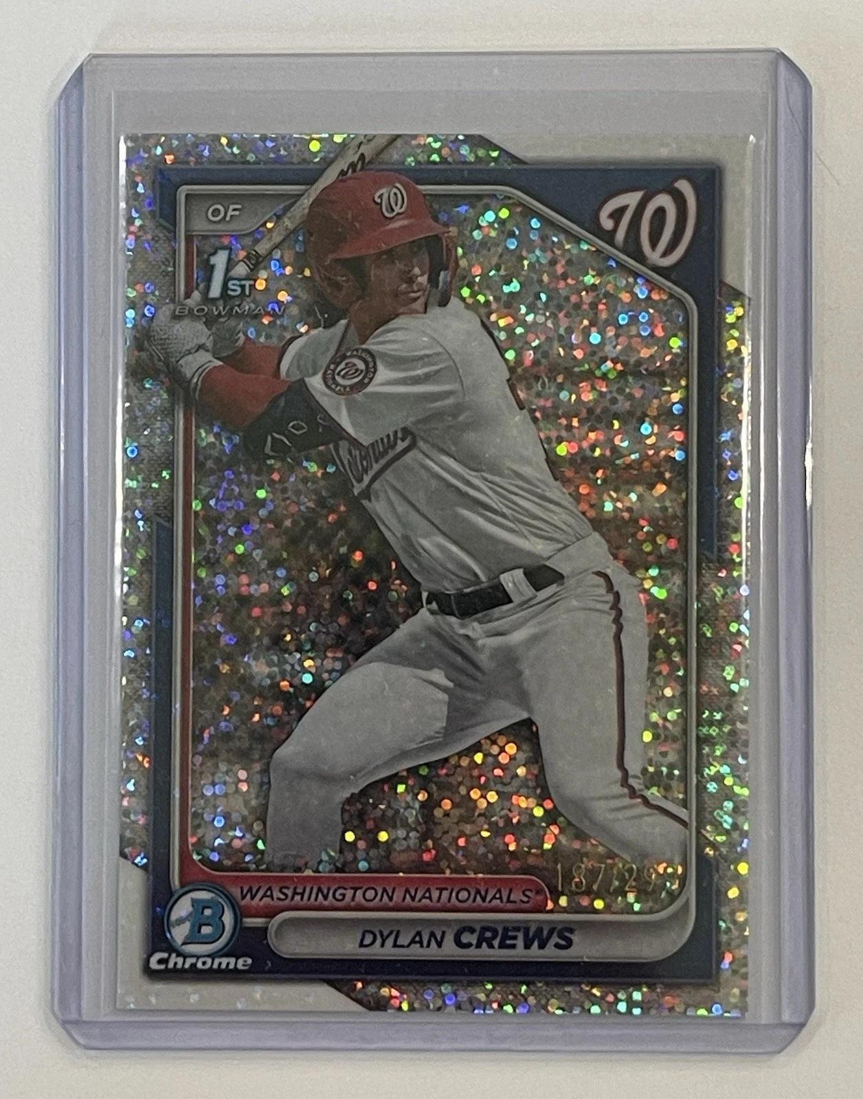 2024 Bowman Chrome Prospects Dylan Crews #BCP-23 Speckle Refractor /299 Rookie