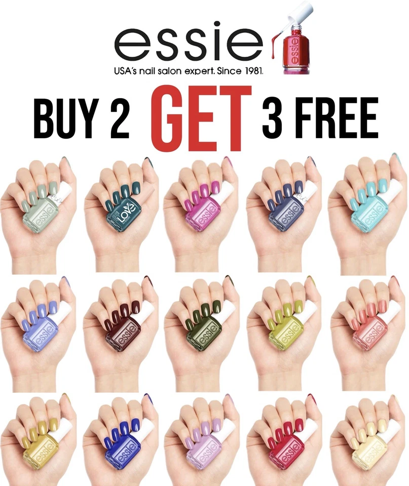 Essie Nagellack Lack 13,5 ml - Kaufen Sie 2 und erhalten Sie 2 gratis