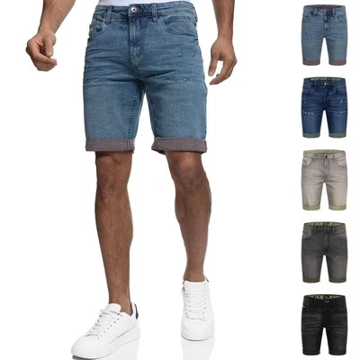 Indicode Short en jean homme INZalento-bermuda denim court pantalon court - Photo 1/2