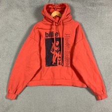 Billie Eilish Hoodie Adult XL Coral Happier Than Ever Tour Oversized Sweatshirt