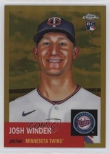 2022 Topps Chrome Platinum Anniversary Gold Refractor 9/50 Josh Winder #115 d4f