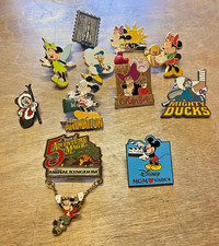 Disney's Various (11) Collectible Vintage Pins.