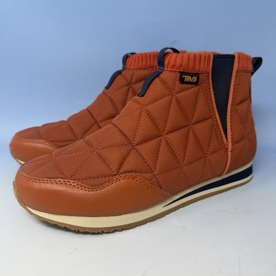 Teva Ember Mid Quilted Pull-On Winter Boot Women's 10 Burnt Orange 1106209 NWOB