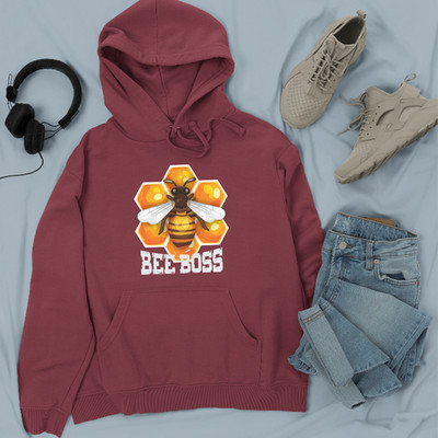 Lustiger Hoodie Bee Boss süß Honigbiene Boss Vibe Attitude Geschenk