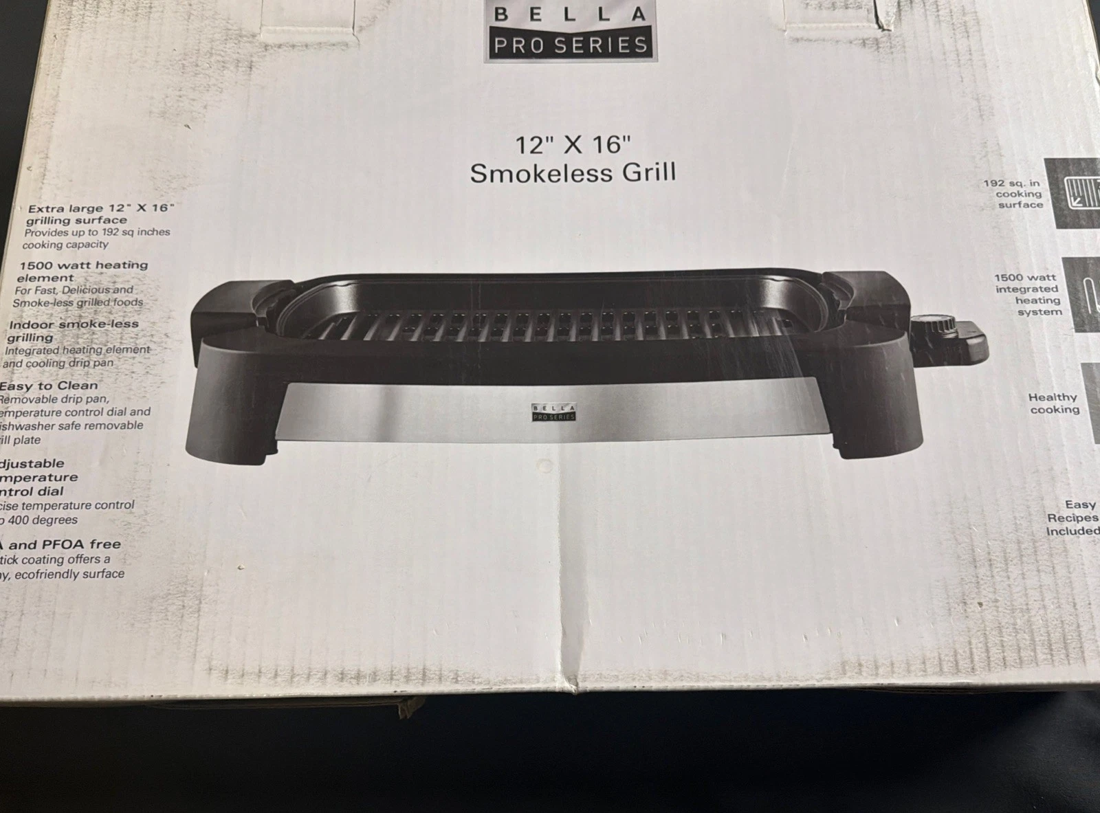 Bella Pro Series 12 X 16 Smokeless Grill