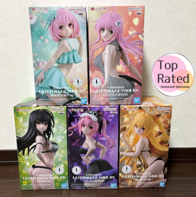 To LOVEるフィギュア 6点セット モモ ララ ヤミ ナナ 唯 ネメシス To Love Ru Darkness GLITTER & GLAMOURS Figure Nana Yami Yui Lala