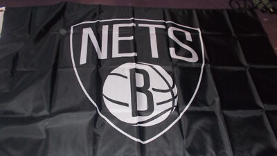 Brooklyn Nets 3x5 ft Flag Banner NBA Basketball Fast Free Shipping