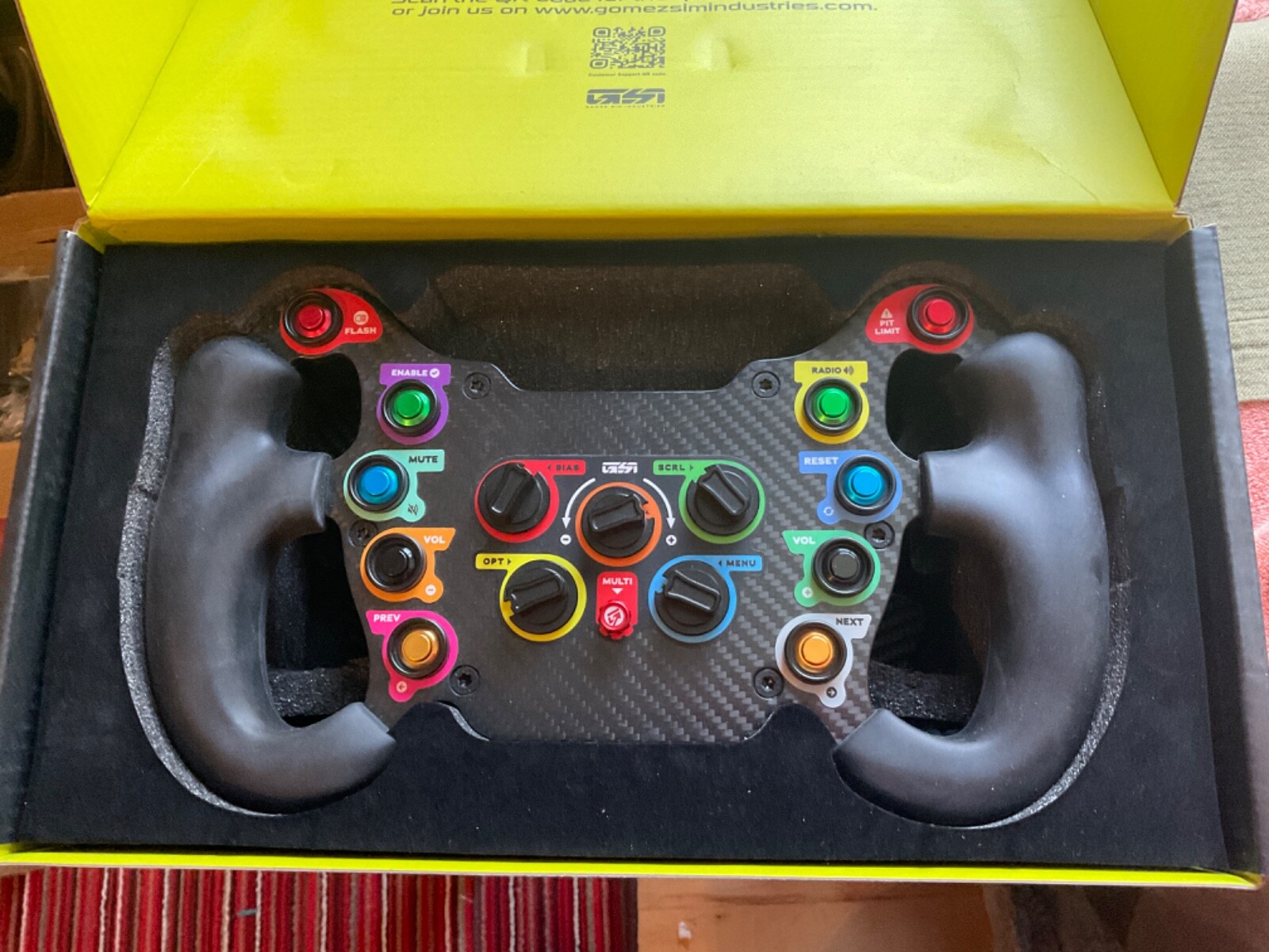 Gomez Sim Industries GSI GXL PRO 4 Carbon Fiber Paddles Sim Racing