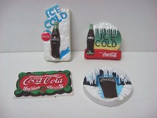 Vintage Lot 4 Coca Cola magnets 1996 97 98