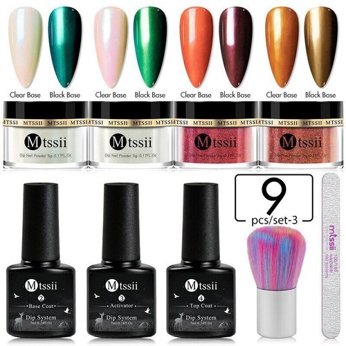 Juego de polvo de uñas de inmersión de 5 g sistema de inmersión en polvo brillo de uñas desnudo kit de uñas arte - Imagen 63 de 77