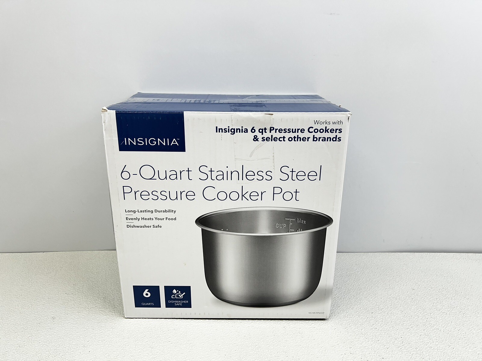Insignia™ 6Quart Stainless Steel Pressure Cooker Pot eBay