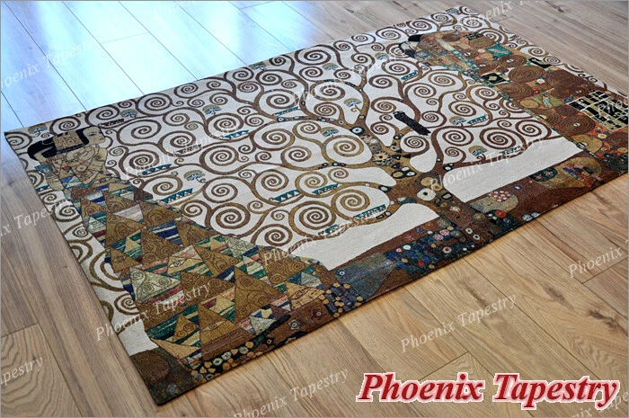 Gustav Klimt Tree of Life Full Version Tapestry Wall Hanging Jacquard Gobelin - Image 3 of 4