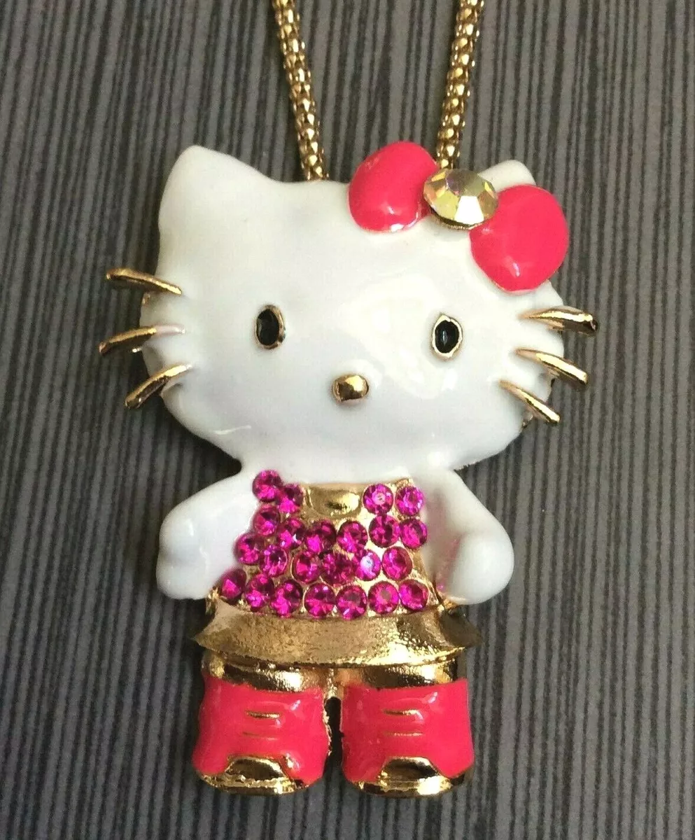 Betsey johnson hotsell hello kitty necklace