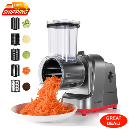 Electric Cheese Grater 250W Professional Electric Slicer Shredder Electric Salad - Picture 1 of 3