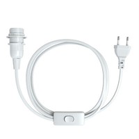 Lampenfassung E14 Mit Kabel 3,5M Stecker Schalter Stromkabel Fassung Sockel Weiß