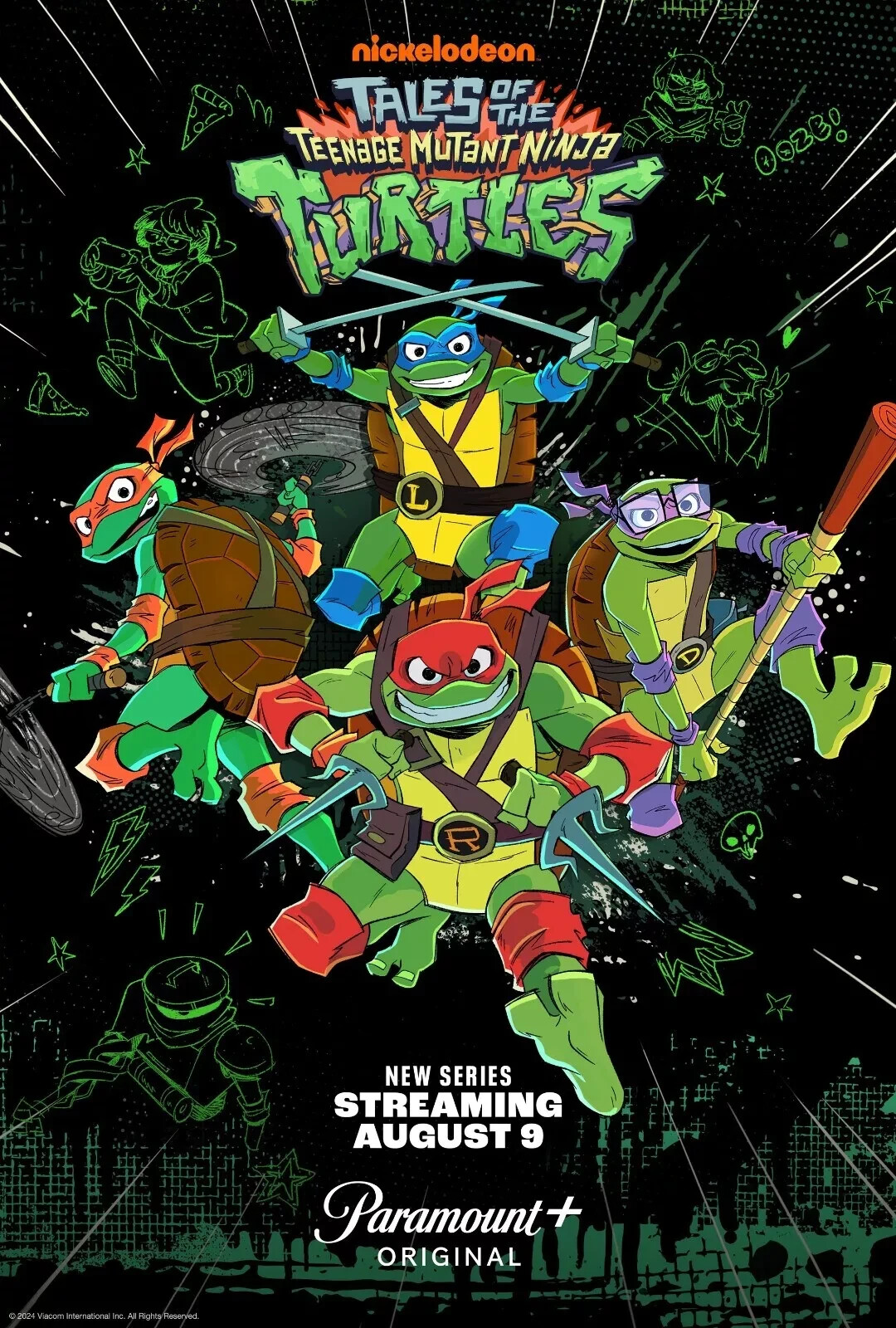 TMNT Teenage Mutant Ninja Turtles Poster - Wall Art Decor Unframed