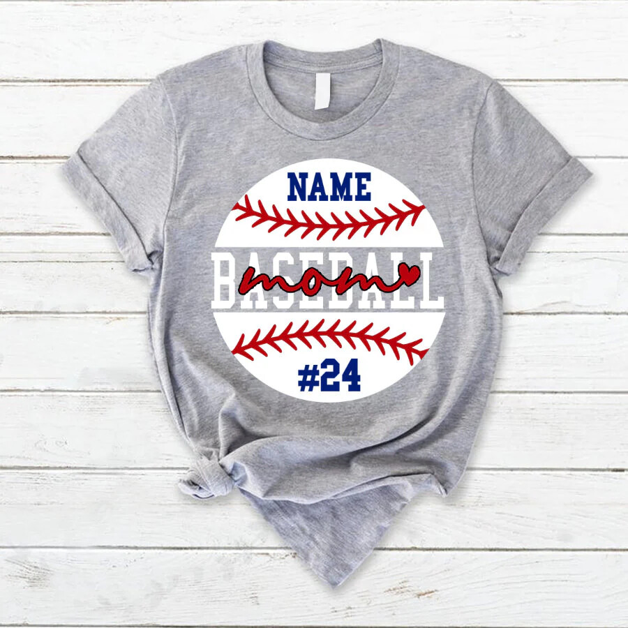 Personalized Baseball Mom TShirt , Baseball Mom Grandma Tee Shirt, Baseball  Mom | eBay