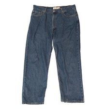 Levi's 550 jeans men's 40 x 30 relaxed fit straight blue denim pants retro