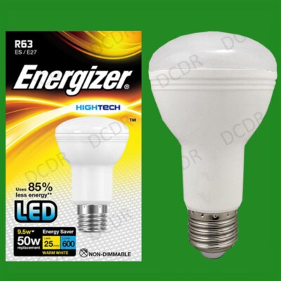 2x 9,5W R63 LED Ultra Low Energy Reflektor Strahler Birne ES E27 Licht Lampe