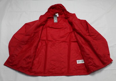 Adidas Men's Core 18 Rain Jacket JQ2 Power Red/White Sizes S-2XL