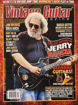 Vintage Guitar Magazine January 2010 Jerry Garcia Bizarre Guitars Jim ...
