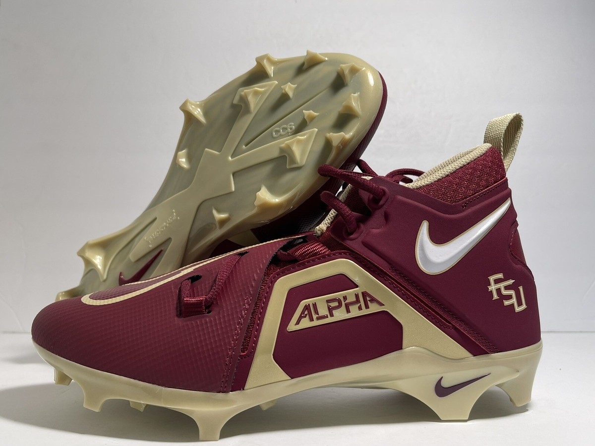 Nike Alpha Menace Pro 3 Florida State Football Cleat Size 10.5 W DH3358-600 PE Nike Alpha Menace Pro 3 SMU P Florida State FSU Football  main image 4
