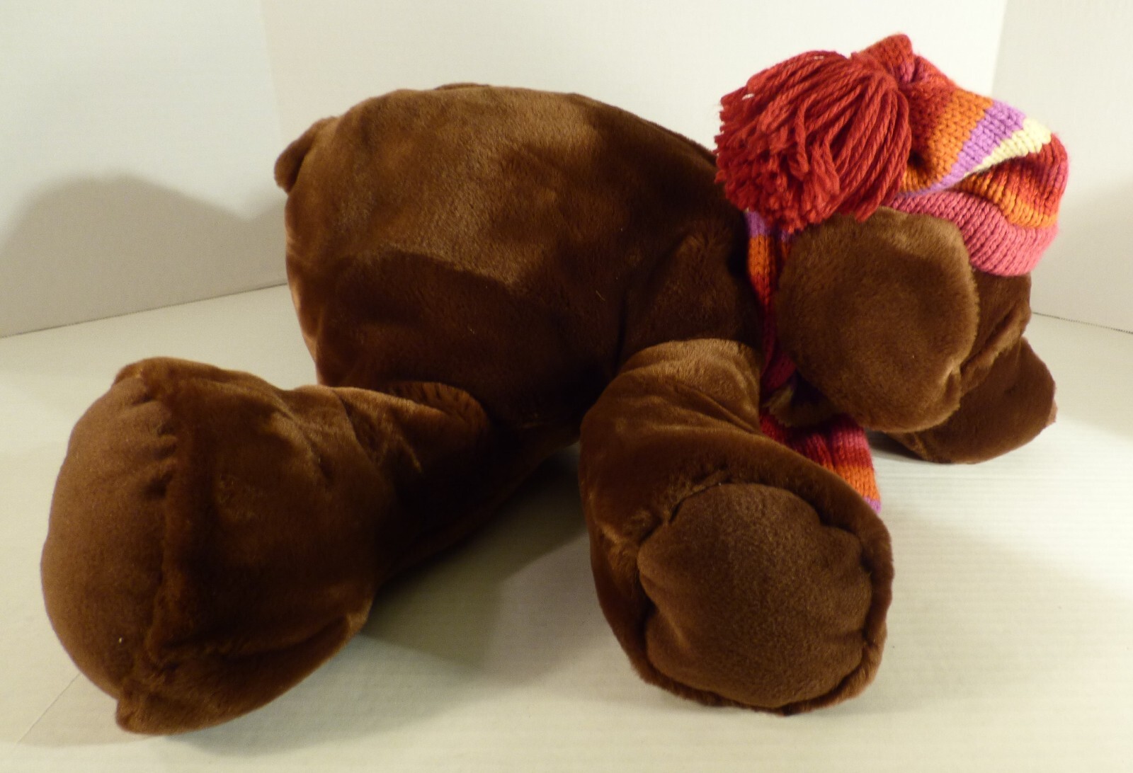 21" Holiday Dog Named 'Nutmeg" Holding Puppy 2003 100th Year by