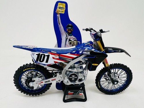 New Ray 1:12 Eli Tomac #101 MXoN Yamaha YZF 450 Die Cast Toy Model Blue Moto X - Picture 3 of 3