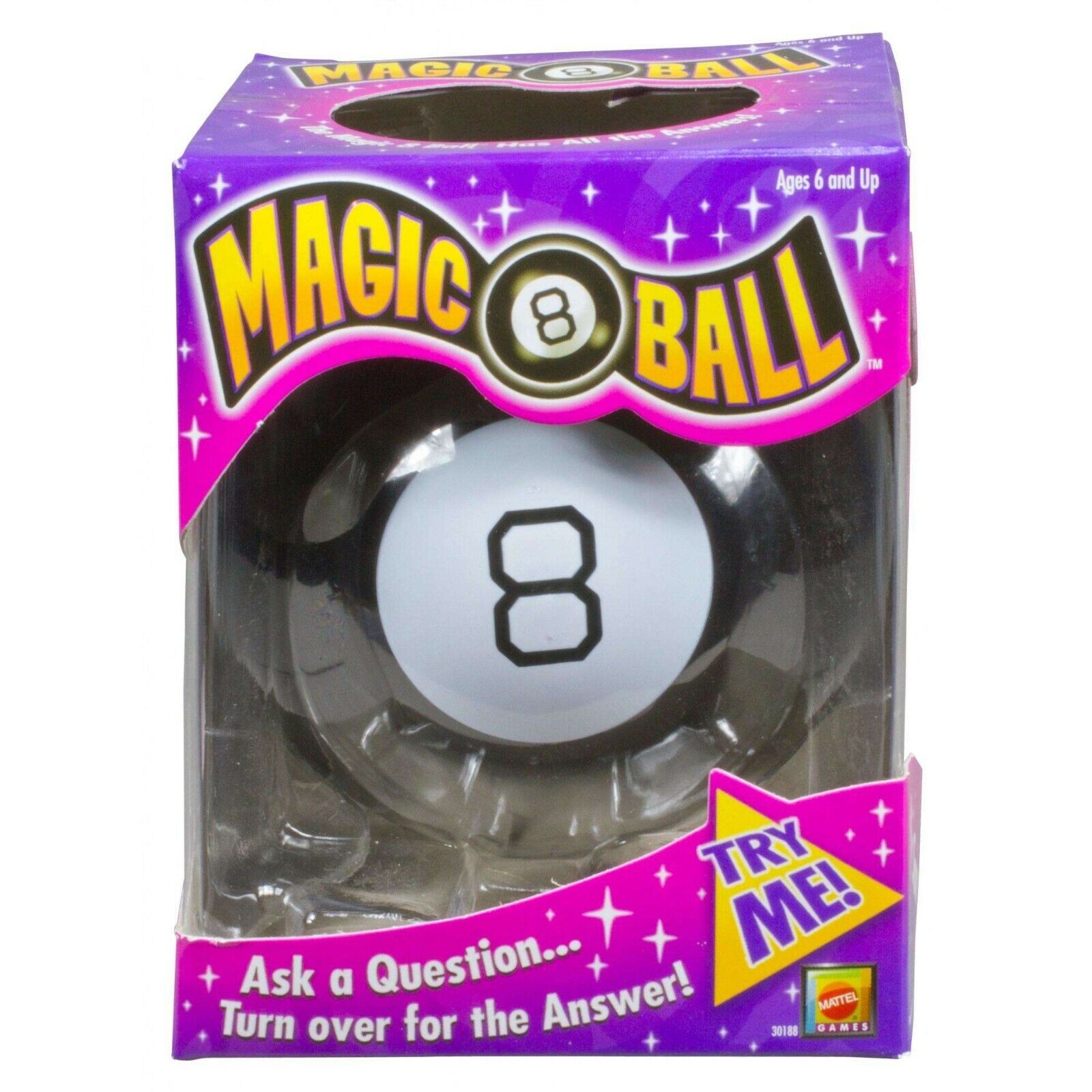 new MAGIC 8 BALL full Size classic billiard pool desk toy black by Mattel  30188