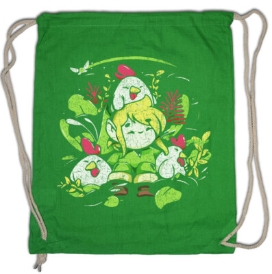 L And Chickens Turnbeutel Link Fun Gamer PC Triforce Link Games Nerd Hühner