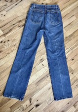 Sears JR Bazaar High Waist Jeans Vintage Straight Leg 70s Blue Denim Women  s 13