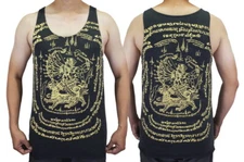 WORK Muay Thai Tank Top Men Hanuman Tattoo Monkey Sak Yant Gym Bodybuilding WK02