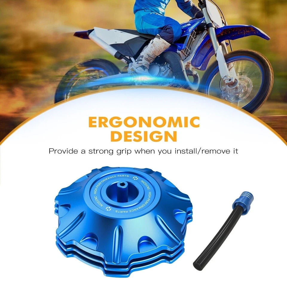 Tapa Gas CNC 2002-2026 Yamaha YZ250 YZ 250 50th 2023 Monster Tapa Tanque Gasolina Foto 4 de 4