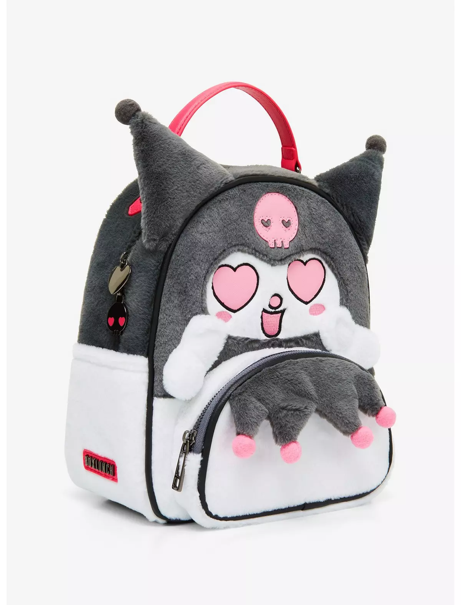 Emo Rabbit Rucksack Sanrio Kuromi Heart Eyes Figural Mini Backpack UK