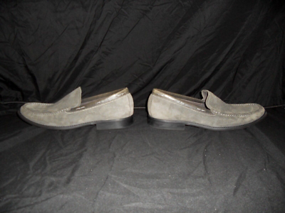 JOHN VARVATOS Slip Ons Suede Leather Formal Shoe Mens Sz 
