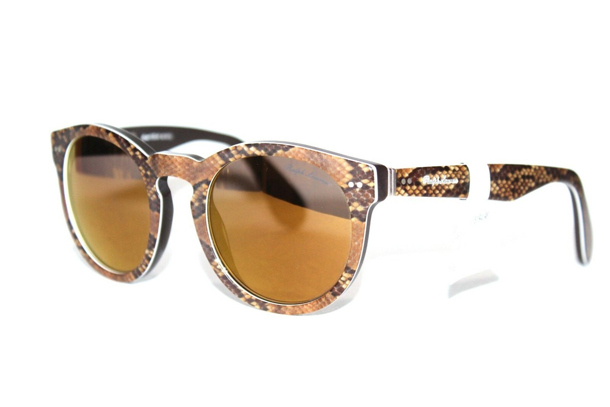 RALPH LAUREN RL 8146-P 5645/F9 BROWN MIRRORED AUTHENTIC 