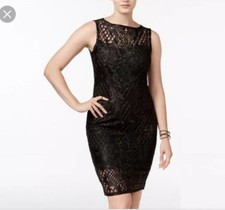JUMP APPAREL JUNIORS LACE ILLUSION DRESS, BLACK MSRP $69
