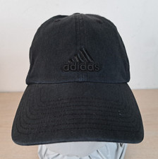 ADIDAS 3 STRIPE LOGO CLIMALITE YOUTH ADJUSTABLE STRAPBACK BASEBALL HAT/CAP BLACK