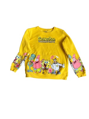 Nickelodeon Sponge Bob Square Pants Graphic Sweatshirt 2023 Juniors Size 18-20