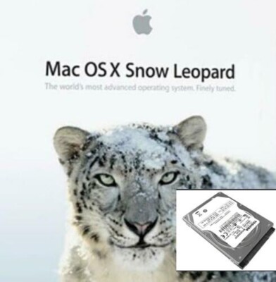 APPLE 160GB 2.5 SATA FESTPLATTE MACBOOK MAC 2006 2007 2008 + OS X SNOW LEOPARD