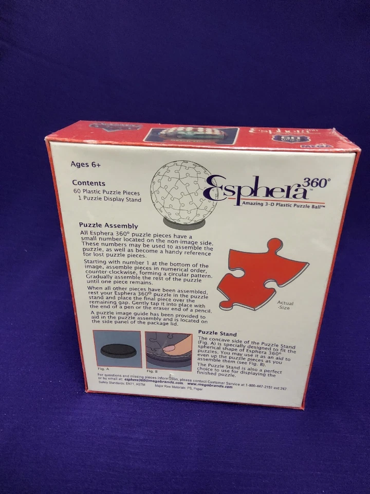 "Coches Mega Espera 360 Disney Pixar 2008 6"" de diámetro" Rompecabezas 3D bola relámpago McQueen Foto 3 de 4