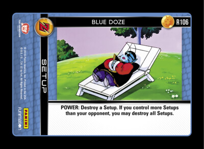 1x  Blue Doze - R106 - Foil Near Mint Awakening - DBZ