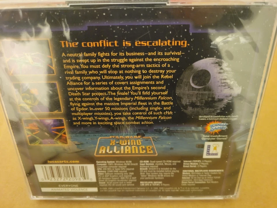 Star Wars X-Wing Alliance PC Game CD ROM 2000 - Windows 95/98 New & Sealed - Image 2 of 4