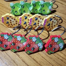 Shopkins Kid  s Shower Curtain Hooks 12-Piece set Kids Bathroom Decor Little Girl