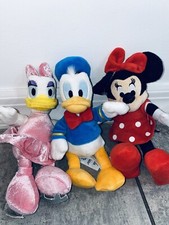 Donald  Daisy Duck Mickey Mouse Disney Store Plush Lot Doll Stuffed Animal 45