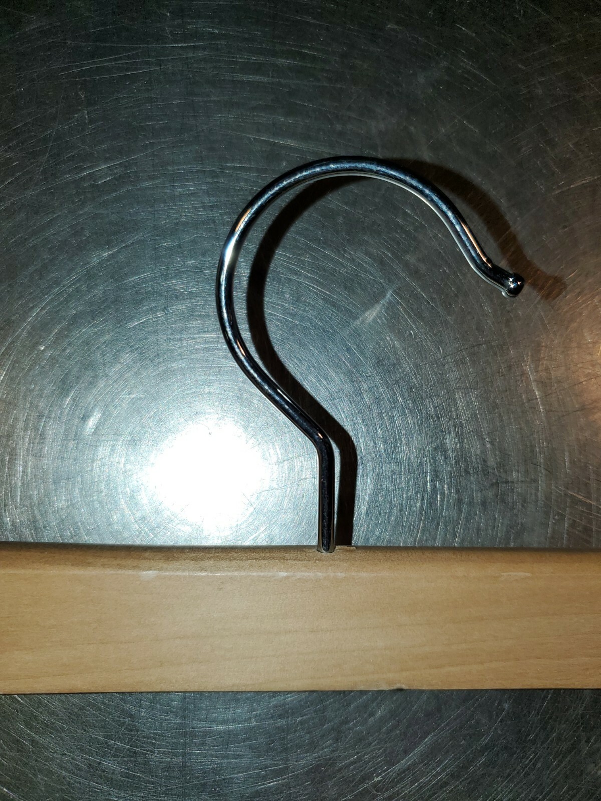 Wooden Skirt Hangers With Adjustable Clips Pants Hangers Clothes Hangers 10 Pack