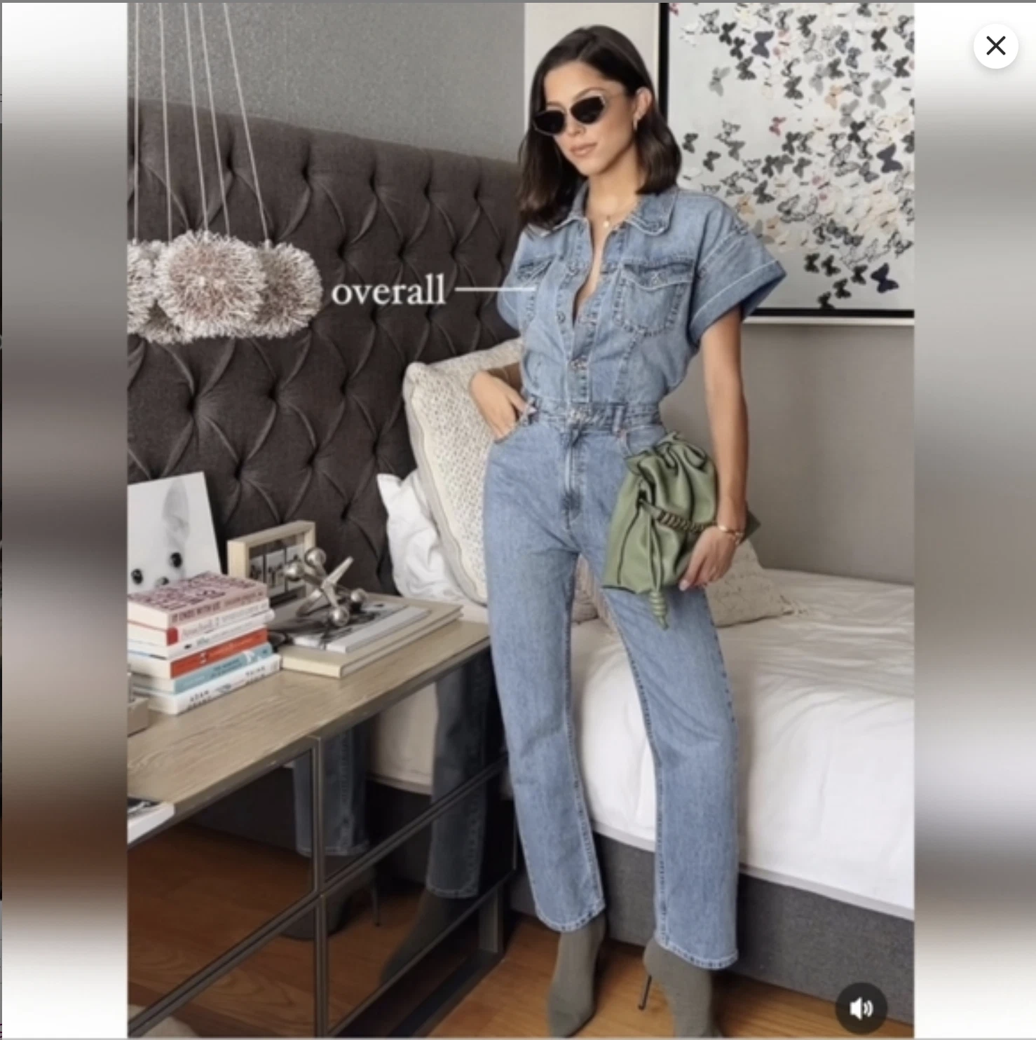 ZARA WOMEN DENIM JUMPSUIT SHORT TURNED UP SLEEVES LONG PANTS XS S NWT