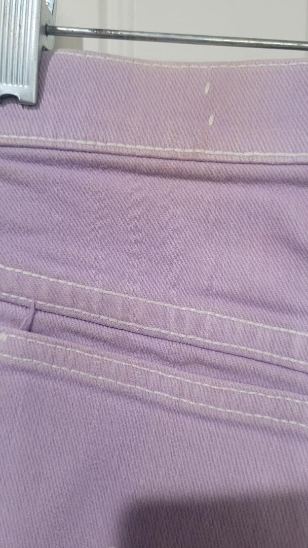 VINTAGE WRANGLER 70-80s Jeans Misses Size 13 Purple Permanent Press Pony -FLAW