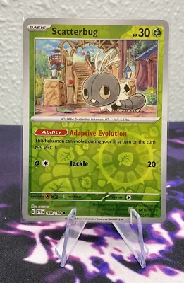 Pokémon TCG Scatterbug Scarlet & Violet Base Set 008/198 Reverse Holo ...